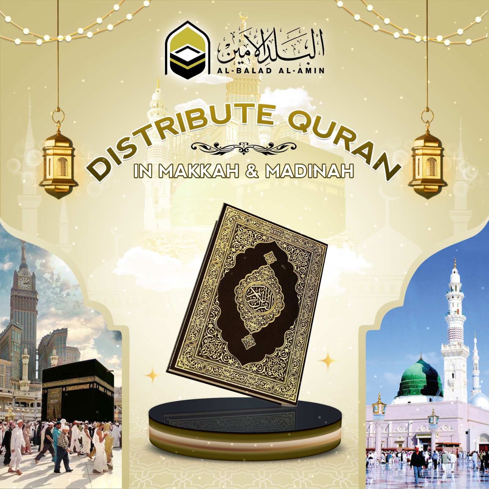 Distribute Qurans in Makkah & Madinah